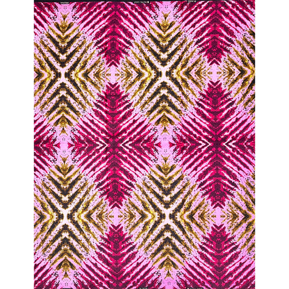 African Print Fabric/ Ankara - Pink, Fuchsia, Burgundy, Brown 'Better Together' Design, YARD or WHOLESALE
