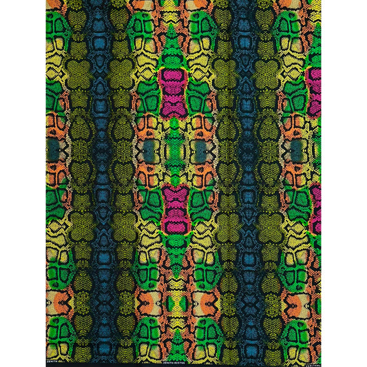 African Print Fabric/ Ankara - Multicolored 'Chop Life Skin' Design, Yard or Wholesale