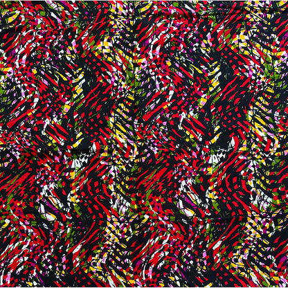 African Print Fabric/ Ankara - Red, Green, Yellow, Black 'Nmachi Intense' YARD or WHOLESALE