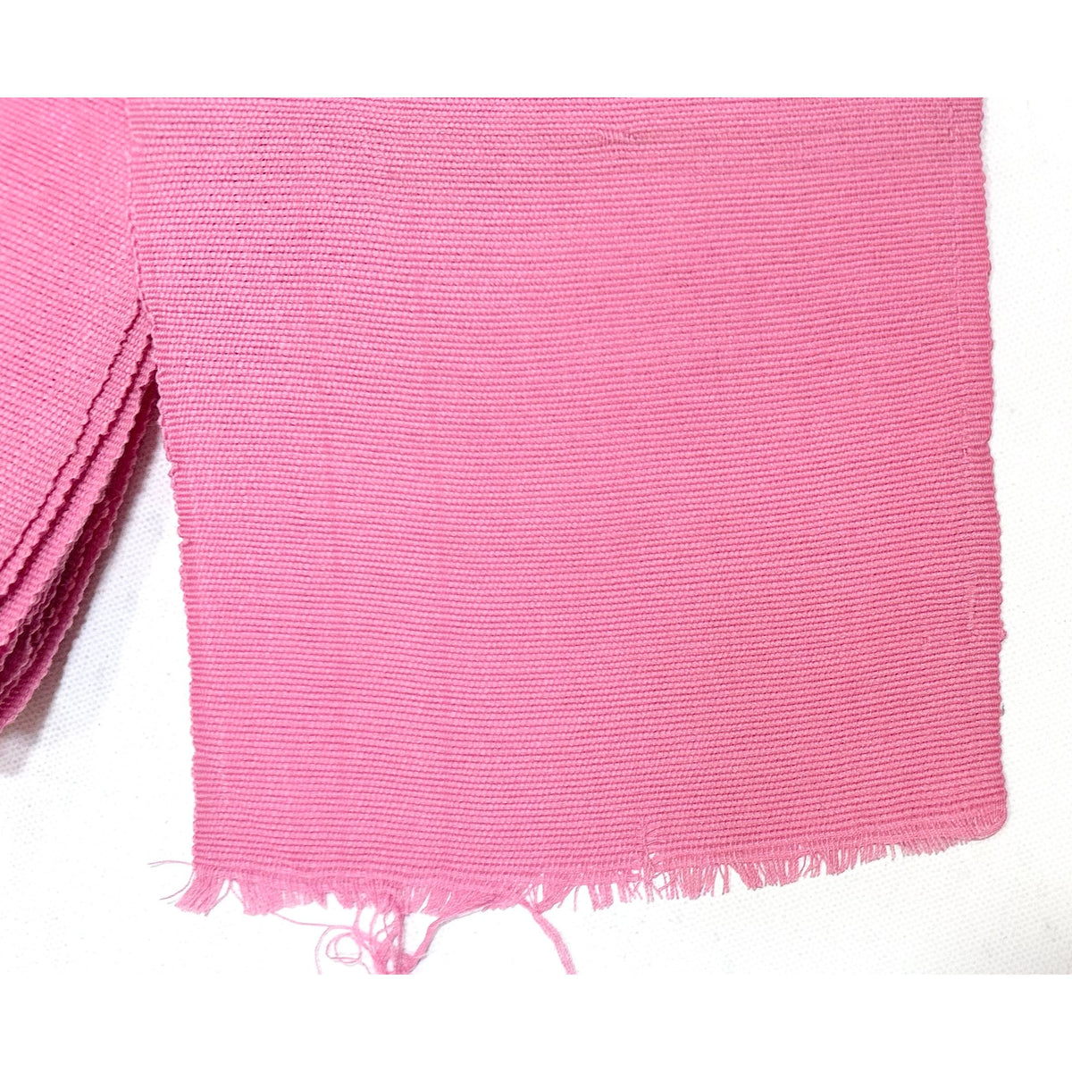 Aso-Oke Fabric / Yoruba Hand-Woven Textile – Solid Pink ‘Sherry’, Per Yard
