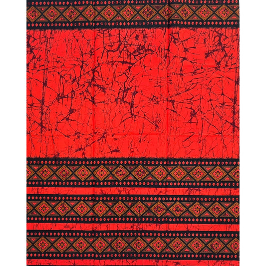 African Print Fabric/ Ankara - Orange, Brown, Black 'Amai Legacy' Design