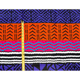 African Print Fabric/ Ankara - Purple, Orange, Pink, Blue, Black "Zoko", Yard or Wholesale