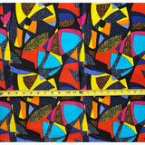 African Print Fabric/ Ankara - Shades of Blue, Orange, Pink, Yellow 'Ntsako', YARD OR WHOLESALE