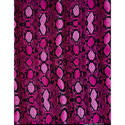 African Print Fabric/ Ankara - Pink, Black 'Adesewa Skin' Design, Yard or Wholesale