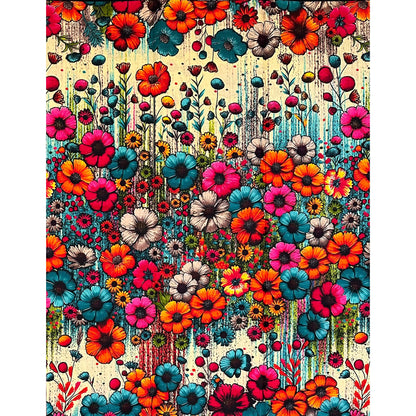 African Print Fabric/ Ankara - Multicolored 'Garden of Many Suns' Design, Yard or Wholesale