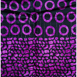 African Print Fabric/ Ankara - Purple, Black 'Asmara', Per Yard or Wholesale
