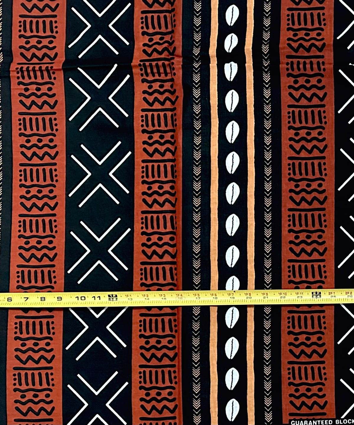 African Print Fabric/ Ankara - Brown, Beige, Black, White "Ancestral Connection", YARD or WHOLESALE