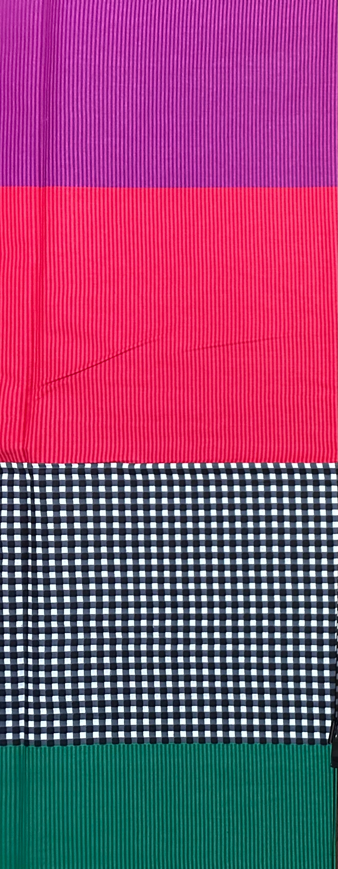 African Print Fabric/ Ankara - Purple, Pink, Green, Grat 'Decatur Detour', YARD or WHOLESALE