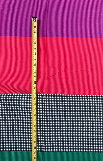 African Print Fabric/ Ankara - Purple, Pink, Green, Grat 'Decatur Detour', YARD or WHOLESALE