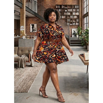 African Print Fabric/ Ankara - Shades of Brown 'Kòkòrò Ina' Design, YARD or WHOLESALE