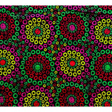 African Print Fabric/ Ankara - Black, Green, Pink, Red, Yellow 'Koko Impact' YARD or WHOLESALE
