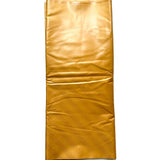 African Bazin (Brocade) Fabric - Gold “Ribbon”, Per Yard
