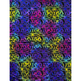 African Print Fabric/ Ankara - Purple Rainbow "Adesuwa Cross", YARD or WHOLESALE