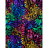 African Print Fabric/ Ankara - Black, Rainbow 'Bon Ibis’ YARD or WHOLESALE