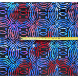 African Print Fabric/ Ankara - Blue, Black, Red, Pink "Rama Elegance", YARD or WHOLESALE