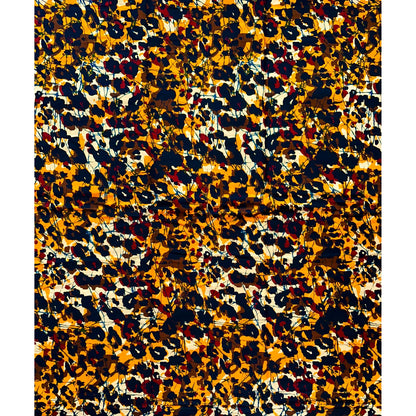 African Print Fabric/ Ankara - Black, Brown, Orange ‘Crazy, Sexy, Cool', YARD or WHOLESALE