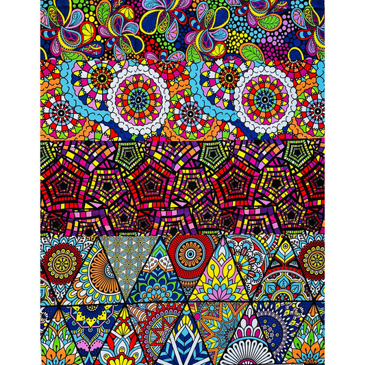 African Print Fabric/Ankara - Multicolored 'Mélange' Design, YARD or WHOLESALE