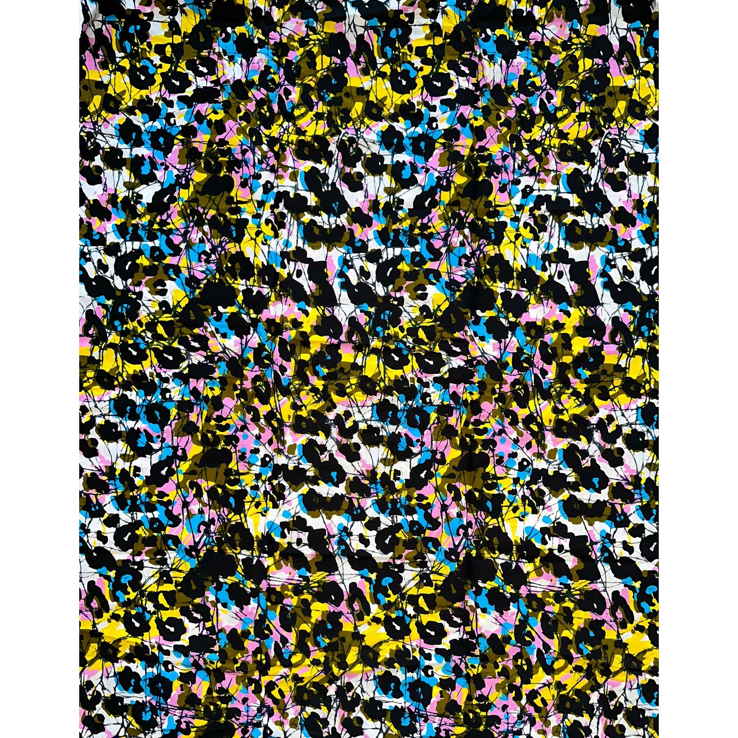 African Print Fabric/ Ankara - Yellow, Blue, Black, Pink ‘Crazy, Sexy, Cool', YARD or WHOLESALE