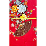 African Print Fabric/Ankara - Red 'Epic Blooms Oriental' Design, YARD or WHOLESALE