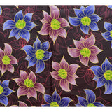 African Print Fabric/ Ankara - Purple, Brown, Mauve 'Aicha' Design, YARD or WHOLESALE
