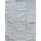 African Fabric/ Woven Kente - Silver, White “Tawiah”, 4 Yards