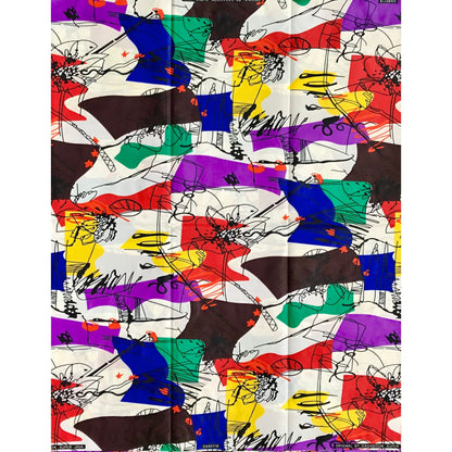 African Print Fabric/ Ankara - Multicolored "Musings," YARD or WHOLESALE