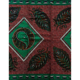 African Print Fabric/ Ankara - Brown, Green 'Ogola Affair' YARD or WHOLESALE