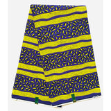 African Print Fabric/ Ankara - Purple, Yellow, Black ‘Sassy Ida Mae,' YARD or WHOLESALE