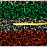 African Print Fabric/ Ankara - Orange, Green, Brown 'Bahililica' Design, YARD or WHOLESALE