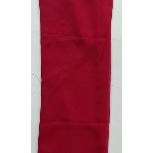 African Print, Chiffon Fabric - Dark Red, Per Yard