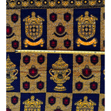 African Print Fabric/ Ankara - Marigold, Red, Navy 'Kingdom of Orungu' Design, YARD or WHOLESALE