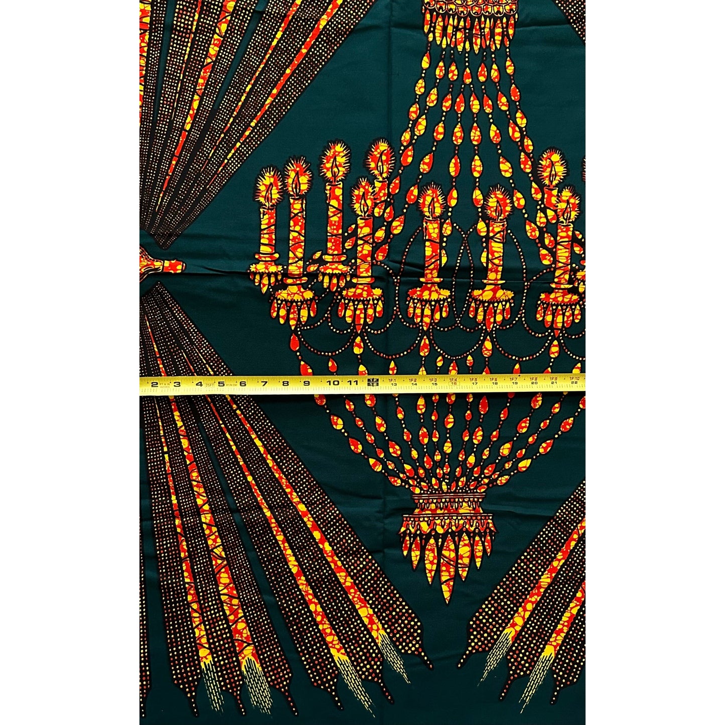 African Print Fabric/ Ankara - Dark Green, Brown, Black 'Kinara' YARD or WHOLESALE
