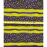 African Print Fabric/ Ankara - Purple, Yellow, Black ‘Sassy Ida Mae,' YARD or WHOLESALE