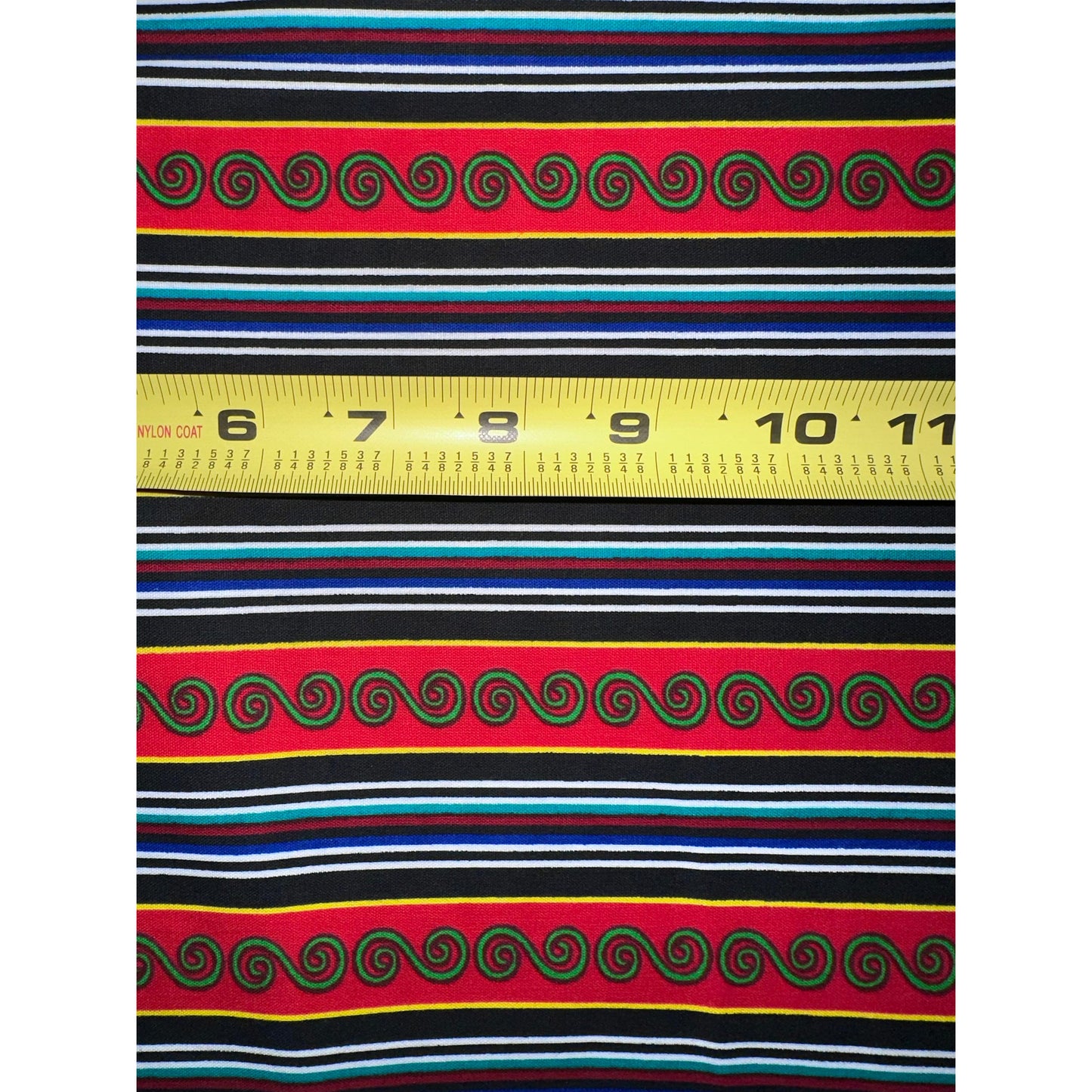 African Print Fabric/ Ankara - Red, Blue, Black 'Imran' Design, YARD or WHOLESALE