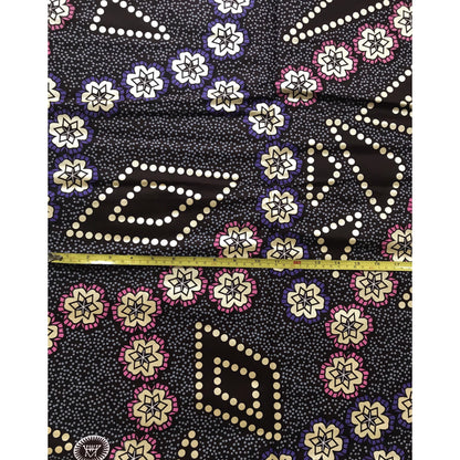 African Print Fabric/ Ankara - Purple, Pink, Brown, Shimmering Gold 'Once Upon A Time' Design, YARD or WHOLESALE