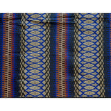 African Print Fabric/ Ankara - Blue, Shades of Brown 'Glam Skin,' YARD or WHOLESALE