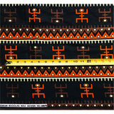 African Print Fabric/ Ankara - Black, Sienna, Brown 'Jabulani', YARD or WHOLESALE