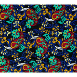 African Print Fabric/ Ankara - Blue, Red, Yellow 'Jalade’ YARD or WHOLESALE