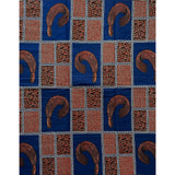 African Fabric/ Ankara - Navy, Brown 'Accoutrement of the Elite' YARD or WHOLESALE