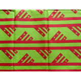 African Print Fabric/ Brocade - Green, Red 'Bantu', YARD or WHOLESALE