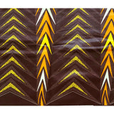 African Print Fabric/ Ankara - Brown, Orange, Yellow “Jarawa”, Per Yard or Wholesale