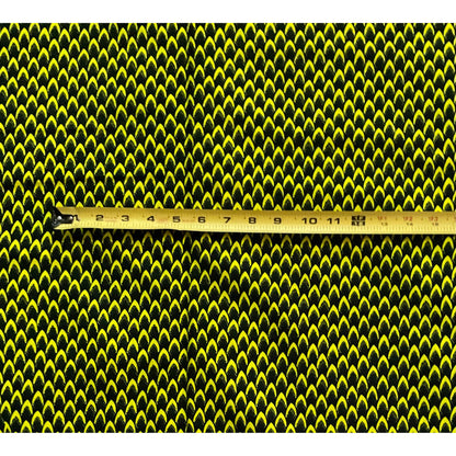 African Print Fabric/ Ankara - Yellow, Black "Azubuike", YARD or WHOLESALE