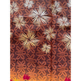 African Print Fabric/ Ankara - Brown, Red, Orange, Shimmery Gold 'Tropics in Paradise’ YARD or WHOLESALE