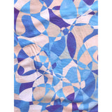 African Print Fabric/ Ankara (58” Wide)- Blue, Purple, Taupe "Chiasoka" Per Yard