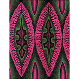 African Print Fabric/ Ankara - Pink, Green 'Aymaran' YARD or WHOLESALE