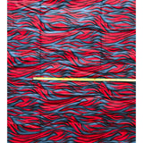 African Print Fabric/ Ankara - Red, Gray, Black 'Spirit of Life', YARD or WHOLESALE