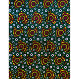 African Print Fabric/ Ankara - Green, Red, Yellow 'Luxor Dynasty', YARD OR WHOLESALE