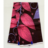 African Print Fabric/ Ankara - Purple, Brown, Pink 'Delicate Alisa' Design, YARD or WHOLESALE