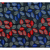 African Print Fabric/ Ankara - Blue, Red, White 'Karone Embellishment' Design, YARD or WHOLESALE