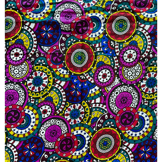 African Print Fabric/ Ankara - Rainbow 'Adade Joy' Design, YARD or WHOLESALE